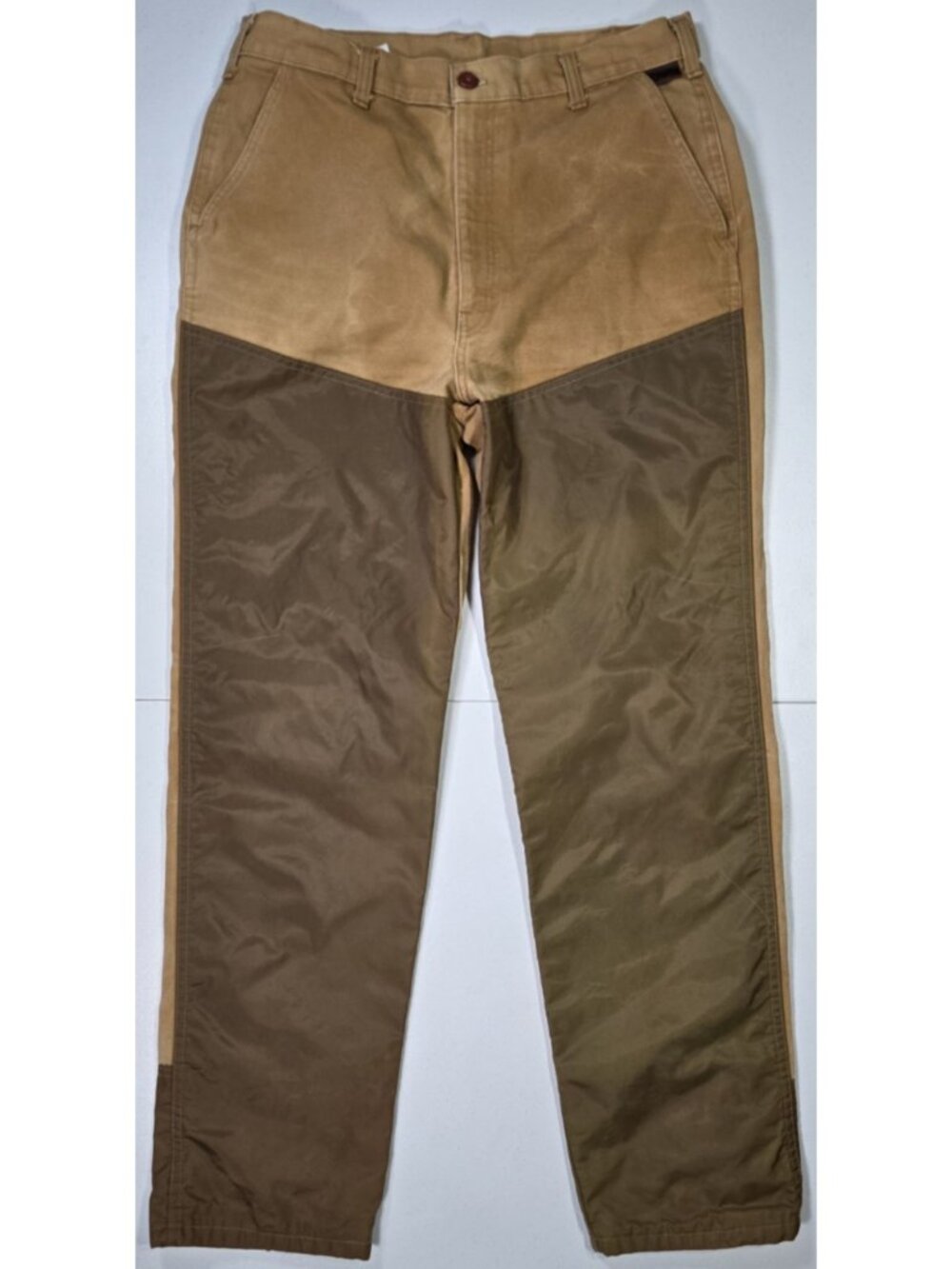 Walls Vintage Brown Canvas Field Brush/Briar Outdoor Hunting Pants Men's 34 Long